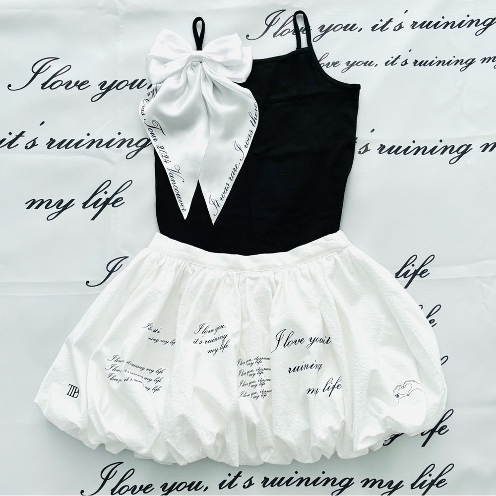 💖KIDS Costume Tortured Poet Bubble Outfit Taylor